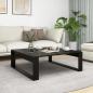 Preview: ARDEBO.de - Couchtisch Schwarz 100x100x35 cm Holzwerkstoff