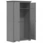 Preview: Kleiderschrank BODO Grau 101x52x176,5 cm Massivholz Kiefer