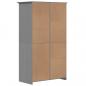 Preview: Kleiderschrank BODO Grau 101x52x176,5 cm Massivholz Kiefer