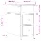 Preview: Nachttische 2 Stk. Sonoma-Eiche 30x60x60 cm Holzwerkstoff