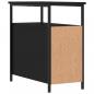 Preview: Nachttische 2 Stk. Schwarz 30x60x60 cm Holzwerkstoff