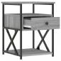 Preview: Nachttische 2 Stk. Grau Sonoma 40x42x55 cm Holzwerkstoff