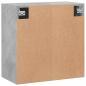 Preview: Wandschrank Betongrau 60x31x60 cm Holzwerkstoff