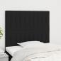 Preview: ARDEBO.de - Kopfteile 2 Stk. Schwarz 90x5x78/88 cm Stoff