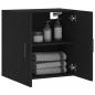 Preview: Wandschrank Schwarz 60x31x60 cm Holzwerkstoff