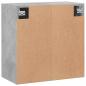 Preview: Wandschrank Betongrau 60x31x60 cm Holzwerkstoff