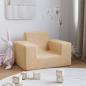 Preview: ARDEBO.de - Kindersofa Creme Weich Plüsch