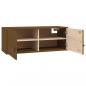 Preview: Wandschrank Honigbraun 80x30x30 cm Massivholz Kiefer