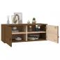 Preview: Wandschrank Honigbraun 80x30x30 cm Massivholz Kiefer