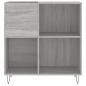 Preview: Plattenschrank Grau Sonoma 84,5x38x89 cm Holzwerkstoff