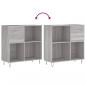 Preview: Plattenschrank Grau Sonoma 84,5x38x89 cm Holzwerkstoff