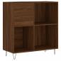 Preview: Plattenschrank Braun Eichen-Optik 84,5x38x89 cm Holzwerkstoff