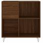 Preview: Plattenschrank Braun Eichen-Optik 84,5x38x89 cm Holzwerkstoff