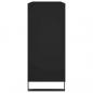 Preview: Plattenschrank Schwarz 84,5x38x89 cm Holzwerkstoff