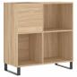 Preview: Plattenschrank Sonoma-Eiche 84,5x38x89 cm Holzwerkstoff