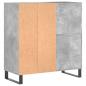 Preview: Plattenschrank Betongrau 84,5x38x89 cm Holzwerkstoff