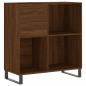 Preview: Plattenschrank Braun Eichen-Optik 84,5x38x89 cm Holzwerkstoff