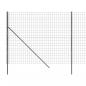 Preview: Maschendrahtzaun Anthrazit 1,8x25 m Verzinkter Stahl