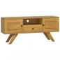 Preview: TV-Schrank 110x30x50 cm Massivholz Teak