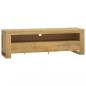 Preview: TV-Schrank 110x30x35 cm Massivholz Teak