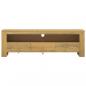 Preview: TV-Schrank 110x30x35 cm Massivholz Teak