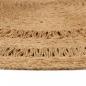 Preview: Teppich Jute Handgeflochten 120 cm Rund