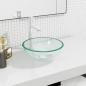 Preview: ARDEBO.de - Waschbecken Hartglas 30x12 cm Transparent