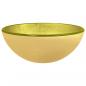 Preview: Waschbecken Hartglas 30x12 cm Golden