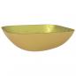 Preview: Waschbecken Glas 42x42x14 cm Gold