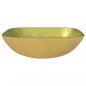 Preview: Waschbecken Glas 42x42x14 cm Gold