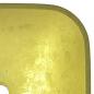 Preview: Waschbecken Glas 42x42x14 cm Gold