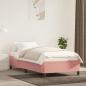 Preview: ARDEBO.de - Bettgestell Rosa 80x200 cm Samt