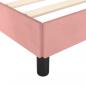 Preview: Bettgestell Rosa 90x190 cm Samt