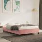 Preview: ARDEBO.de - Bettgestell Rosa 140x190 cm Samt