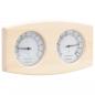 Preview: 2-in-1 Sauna-Hygrothermograph und Sanduhr Set Massivholz Kiefer