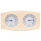 Preview: 2-in-1 Sauna-Hygrothermograph und Sanduhr Set Massivholz Kiefer