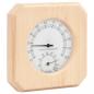 Preview: 2-in-1 Sauna-Hygrothermograph und Sanduhr Set Massivholz Kiefer