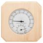 Preview: 2-in-1 Sauna-Hygrothermograph und Sanduhr Set Massivholz Kiefer