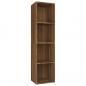 Preview: Bücherschrank/TV-Schrank Braun Eichen-Optik 36x30x143 cm