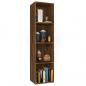 Preview: Bücherschrank/TV-Schrank Braun Eichen-Optik 36x30x143 cm