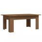 Preview: Couchtisch Braun Eichen-Optik 100x60x42 cm Holzwerkstoff