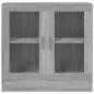 Preview: Vitrinenschrank Grau Sonoma 82,5x30,5x80 cm Holzwerkstoff