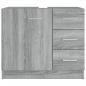 Preview: Waschbeckenschrank Grau Sonoma 63x30x54 cm Holzwerkstoff