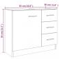 Preview: Waschbeckenschrank Grau Sonoma 63x30x54 cm Holzwerkstoff