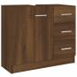 Preview: Waschbeckenschrank Braun Eichen-Optik 63x30x54 cm Holzwerkstoff