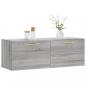 Preview: Wandschrank Grau Sonoma 100x36,5x35 cm Holzwerkstoff