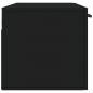 Preview: Wandschrank Schwarz 100x36,5x35 cm Holzwerkstoff