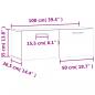 Preview: Wandschrank Grau Sonoma 100x36,5x35 cm Holzwerkstoff