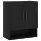 Preview: Wandschrank Schwarz 60x31x70 cm Holzwerkstoff