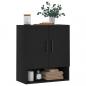 Preview: Wandschrank Schwarz 60x31x70 cm Holzwerkstoff